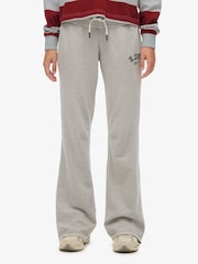 Superdry Grey Athletic Embroidered Flare Joggers - Image 4 of 6