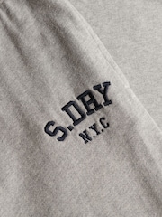 Superdry Grey Athletic Embroidered Flare Joggers - Image 6 of 6