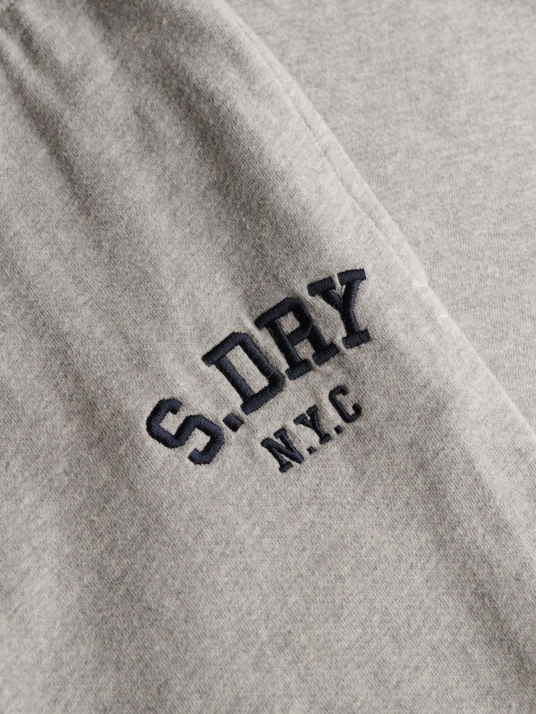 Superdry Grey Athletic Embroidered Flare Joggers - Image 6 of 6