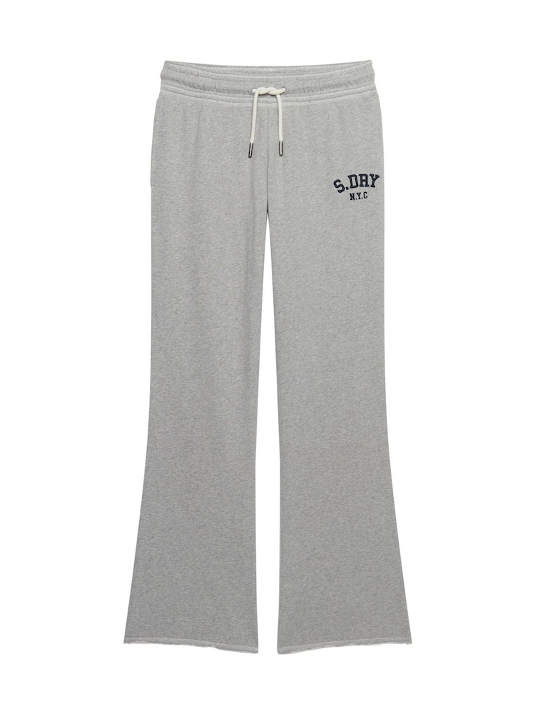 Harmaa - Superdry Athletic -brodeeratut levenevät Verryttelyhousut - Kuva 7 / 7