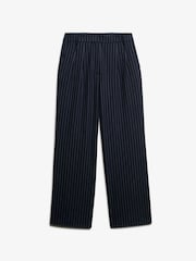 Superdry Blue Mid Rise Wide Leg Tailored Joggers - Image 6 of 6