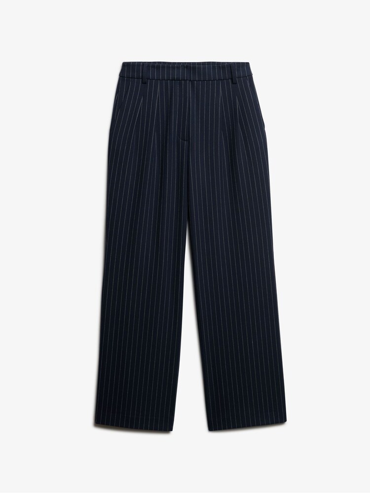 Superdry Blue Mid Rise Wide Leg Tailored Joggers - Image 6 of 6 Superdry Blue Mid Rise Wide Leg Tailored Joggers - Image 6 of 6