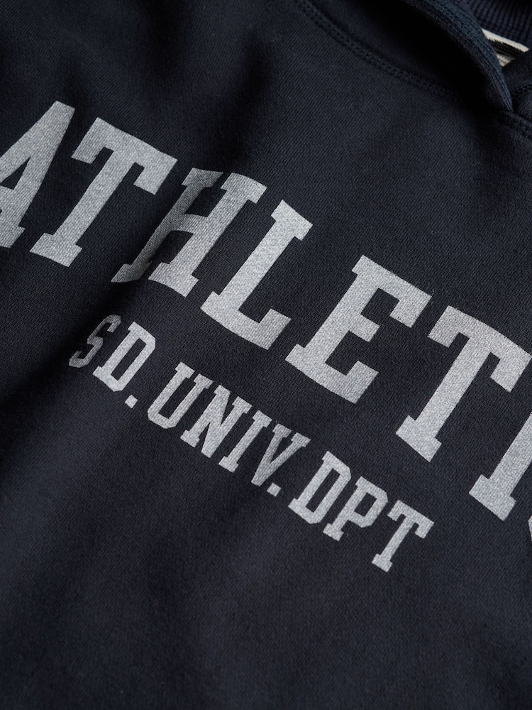 Superdry Blue Athletic Essential Relaxed Hoodies - Image 5 of 5