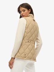 Superdry Brown Sports Puffer Gilet - Image 4 of 7