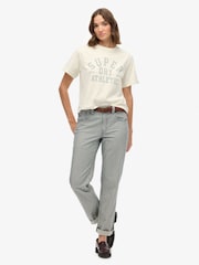 Superdry Cream Athletic Essentials Loose T-Shirt - Image 2 of 5