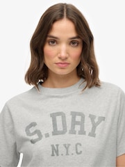 Superdry Grey Athletic Essentials Loose T-Shirt - Image 3 of 5