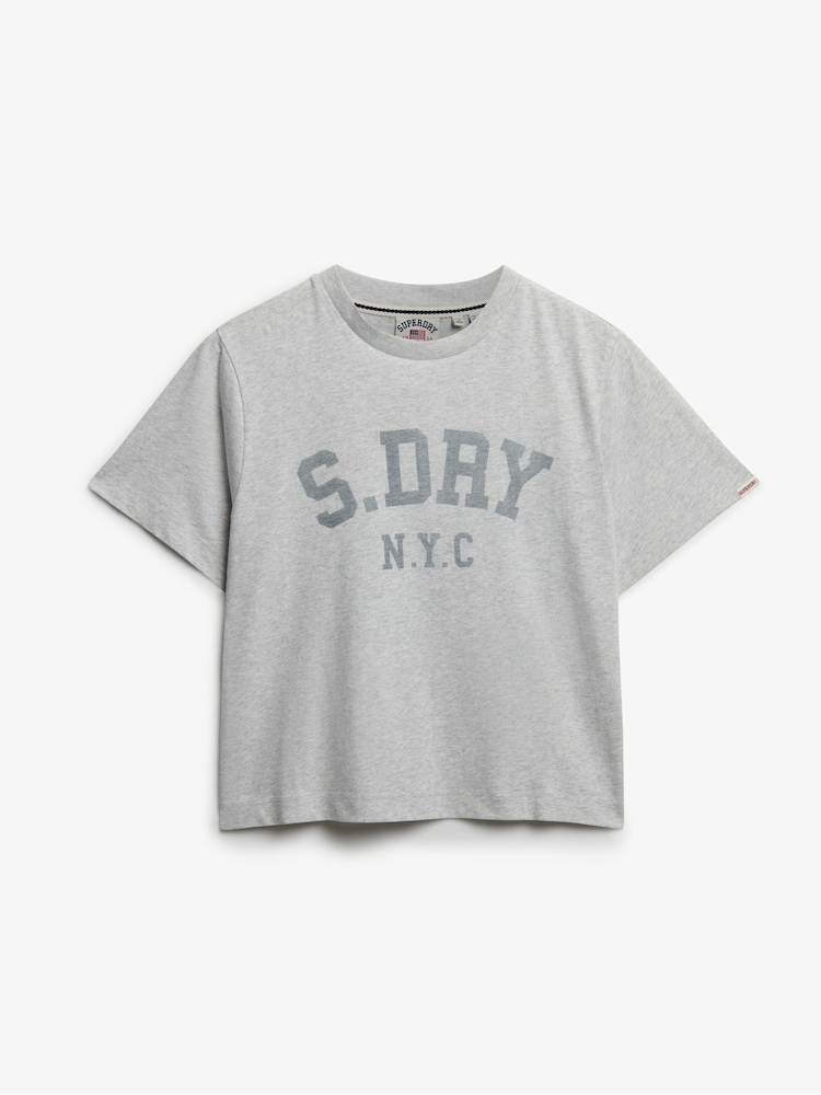 Superdry Grey Athletic Essentials Loose T-Shirt - Image 5 of 5