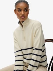Creme - Superdry Knitted Half Zip Jumper - Bild 4 von 6