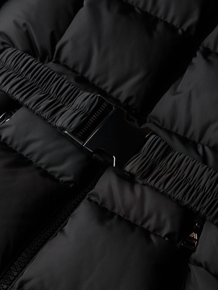 Superdry Black Fuji Belted Puffer Jacket - Image 7 of 7