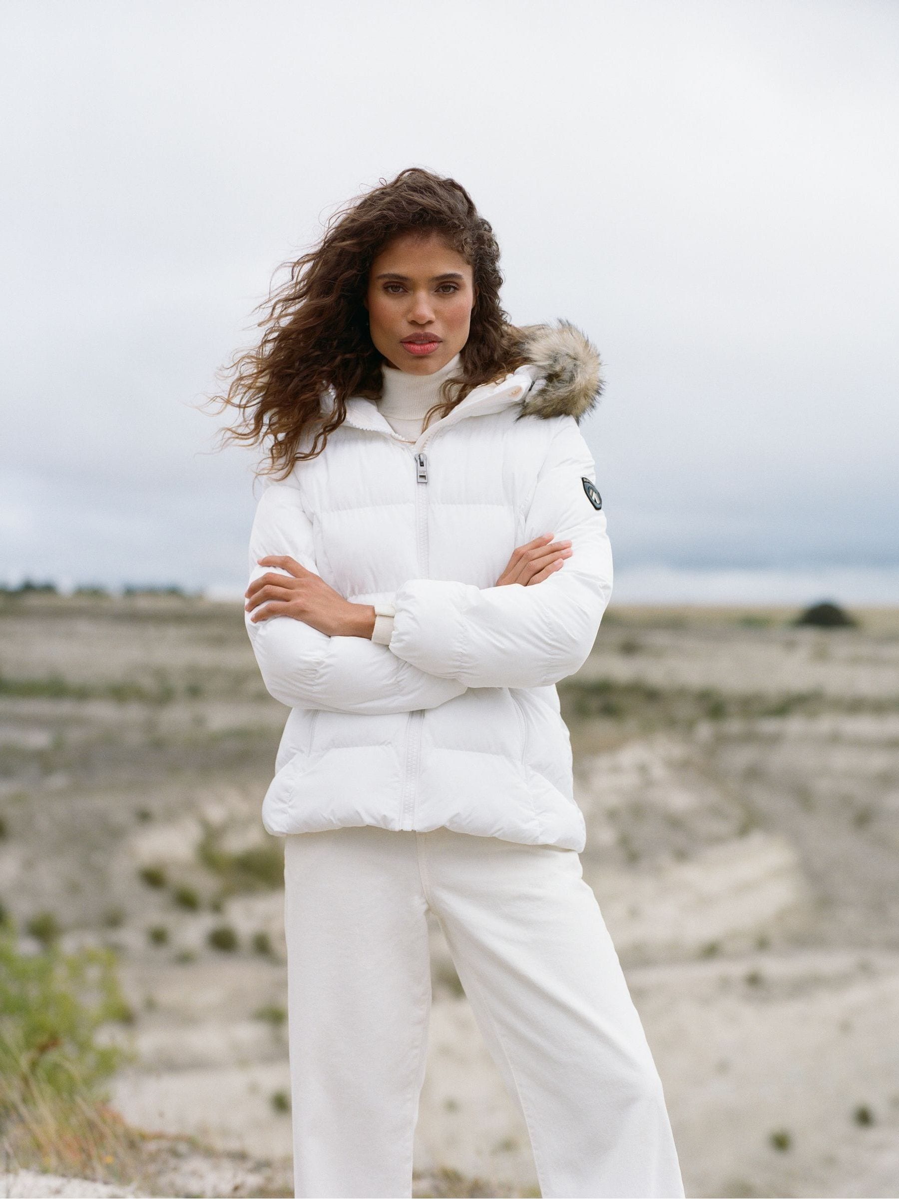 Buy Superdry White Fuji Belted Puffer Jacket from Next USA