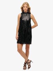 Superdry Sl Sequin A Line Mini Dress - Slika 1 iz 8