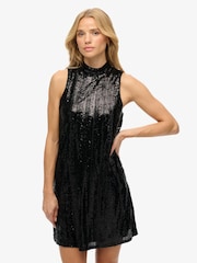 Superdry Sl Sequin A Line Mini Dress - Slika 5 iz 8