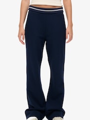 Superdry Dark Blue Athletic Essentials Logo Low Rise Flare Joggers - Image 3 of 6