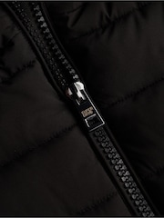 Superdry Black Fuji Faux Hooded Mid Length Jacket - Image 7 of 7