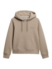 Superdry Grey Essential Logo Embroidered Hoodie - Image 7 of 7