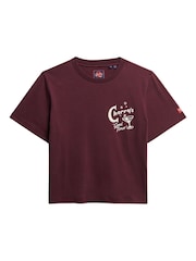 Superdry Purple Roadside Trade Relaxed T-Shirt - Image 1 of 2