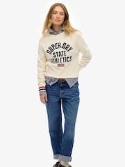 Superdry pleten pulover z grafiko intarzije - Slika 2 iz 5