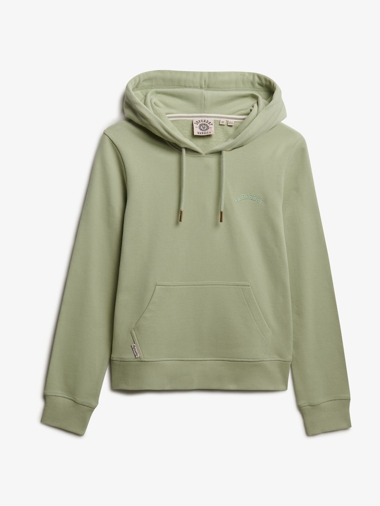 Superdry Green Essential Logo Emb Hoodie - Image 5 of 5 Superdry Green Essential Logo Emb Hoodie - Image 5 of 5
