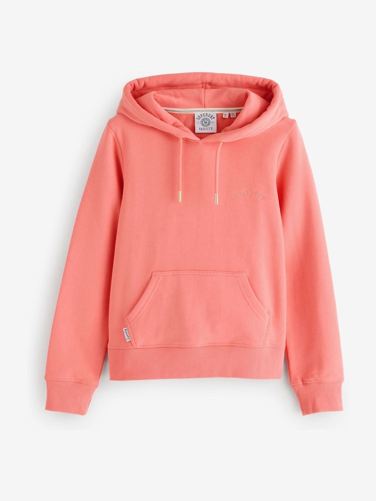 Superdry Pink Essential Logo Emb Hoodie - Image 1 of 1