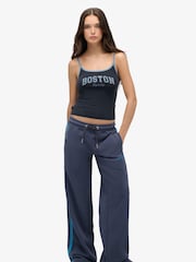 Superdry Blue Athletic Essentials Logo Straight Leg Joggers - Image 3 of 7