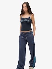 Superdry Blue Athletic Essentials Logo Straight Leg Joggers - Image 4 of 7