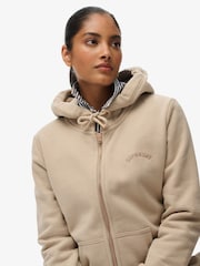 Superdry Brown Essential Logo Zip Hoodie - Image 2 of 5