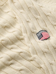 Svetr Superdry pletený s copánkovým vzorem - Obrázek 2 z 5