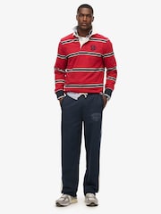 Superdry Blue Athletic Essentials Straight Joggers - Image 1 of 4