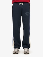 Superdry Blue Athletic Essentials Straight Joggers - Image 3 of 4