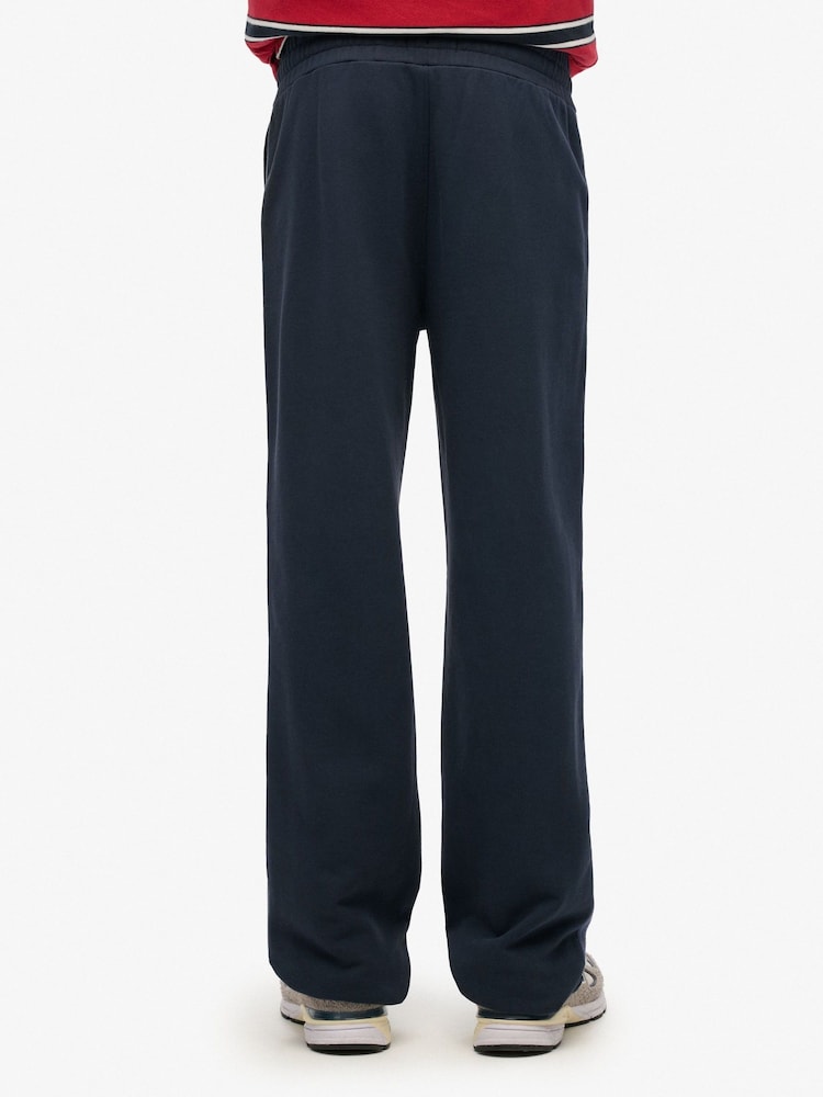 Superdry Blue Athletic Essentials Straight Joggers - Image 4 of 4