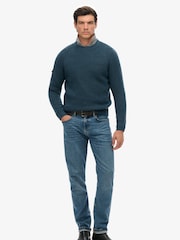 Azul - Superdry Raglan Chunky da Jumper - Imagem 2 de 5
