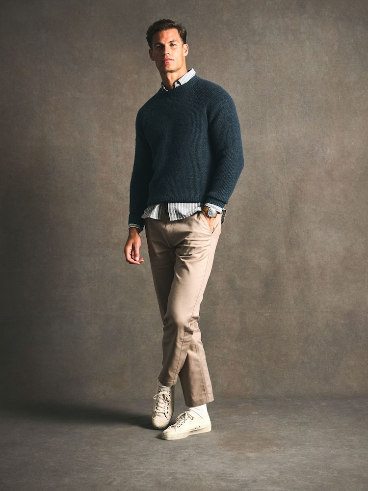 Buy Superdry Blue Chunky Raglan Jumper from the Next UK online shop