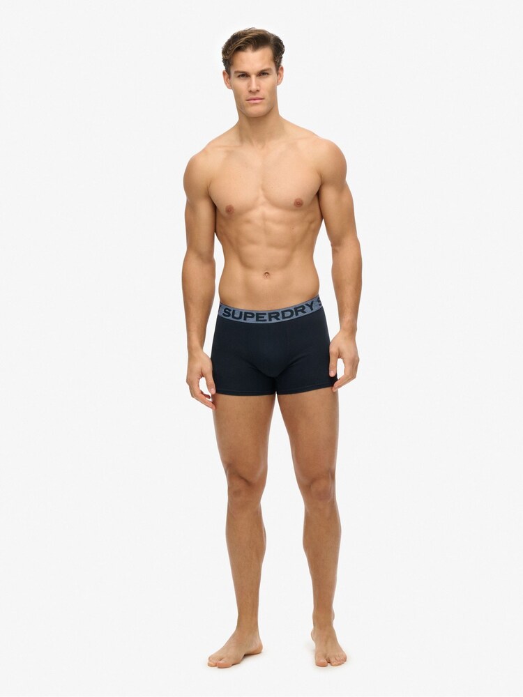 Superdry Blue Boxers Triple Pack - Image 3 of 3