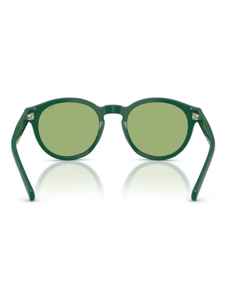 Ralph Lauren Green Ph4192 Round Sunglasses - Image 2 of 5
