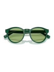 Ralph Lauren Green Ph4192 Round Sunglasses - Image 3 of 5