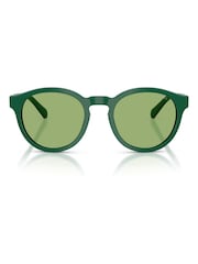 Ralph Lauren Green Ph4192 Round Sunglasses - Image 4 of 5