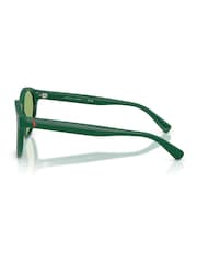 Ralph Lauren Green Ph4192 Round Sunglasses - Image 5 of 5