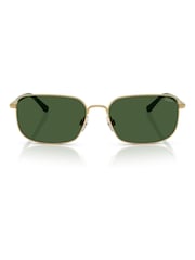 Ralph Lauren Gold Polo Rectangle Sunglasses - Image 1 of 5