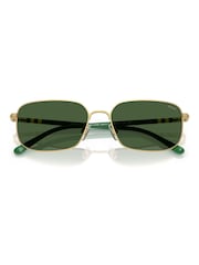 Ralph Lauren Gold Polo Rectangle Sunglasses - Image 5 of 5