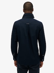 Superdry Eclipse Navy Classic Oxford 100% Cotton Shirt - Image 3 of 6