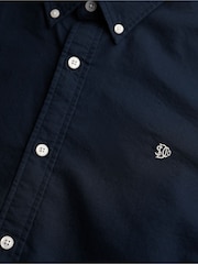 Superdry Eclipse Navy Classic Oxford 100% Cotton Shirt - Image 6 of 6