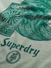 Superdry Grey Tokyo Narrative Loose T-Shirt - Image 7 of 7
