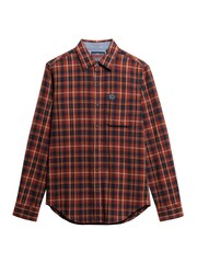 Superdry Orange Long Sleeve Cotton Lumberjack Shirt - Image 7 of 7