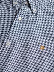 Ocean Navy Gingham - Superdry Classic Oxford 100% Cotton Shirt - Imagen 6 de 6