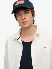 Superdry White Classic Oxford 100% Cotton Shirt - Image 3 of 4