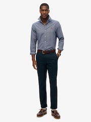 Superdry Ocean Navy Chambray Classic Oxford 100% Cotton Shirt - Image 2 of 5