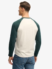 Arena blanca/Verde esmalte - Suéter deportivo vintage de Superdry - Imagen 2 de 6