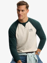 Arena blanca/Verde esmalte - Suéter deportivo vintage de Superdry - Imagen 3 de 6