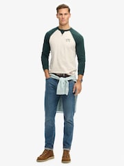 Arena blanca/Verde esmalte - Suéter deportivo vintage de Superdry - Imagen 5 de 6