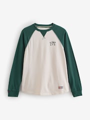 Arena blanca/Verde esmalte - Suéter deportivo vintage de Superdry - Imagen 6 de 6